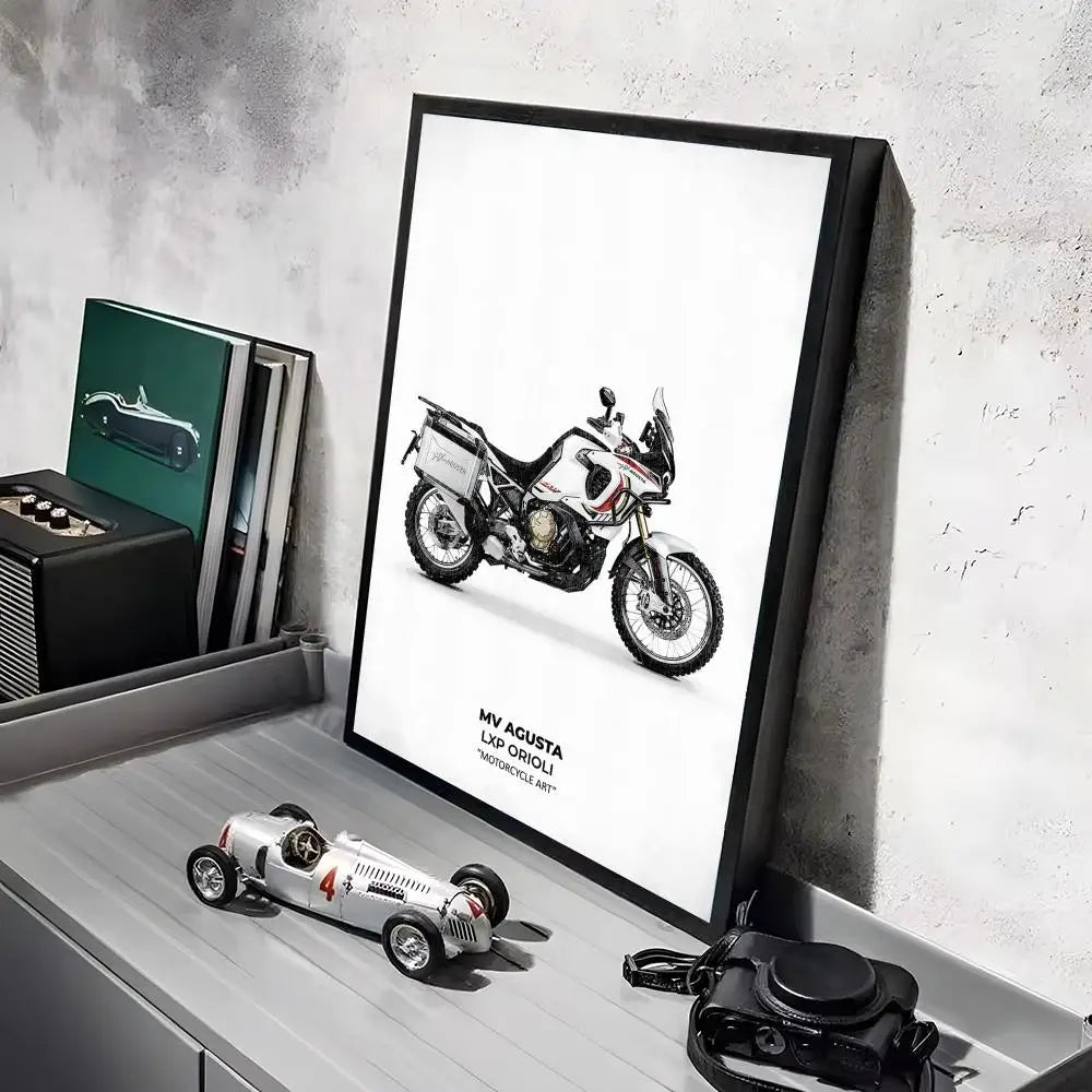MV Agusta Motorcycle Canvas Wall Art Poster – HD Print