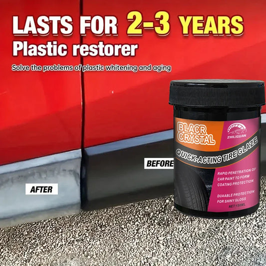 Tire Shine & Protection Wax | Deep Black Anti-Aging Formula Tire Shine Wax Oasis Select