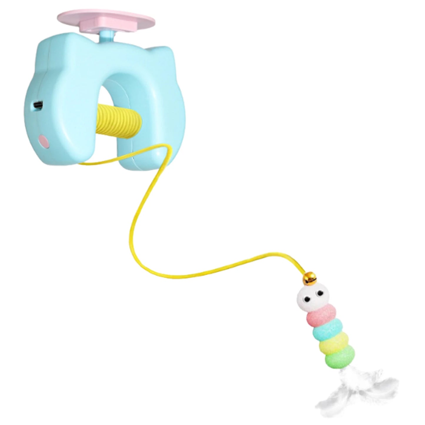 Interactive Cat Hanging Toys USB Charging Self-Play Pet Chase Toy Auto-Rebound Cat-Teasing Tool for Relieve Boredom Burn Energy Peaceful Pleasures Health and Wellness Suit 1