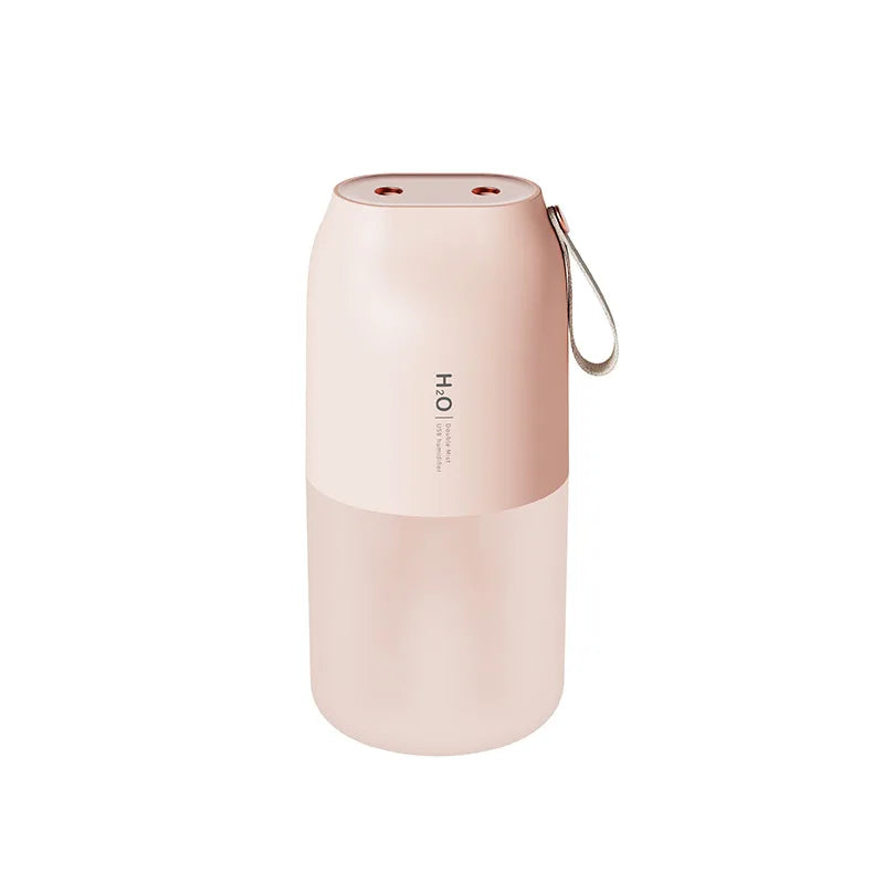 HOMEFISH Wireless Dual Nozzle Mini Humidifier with LED Light