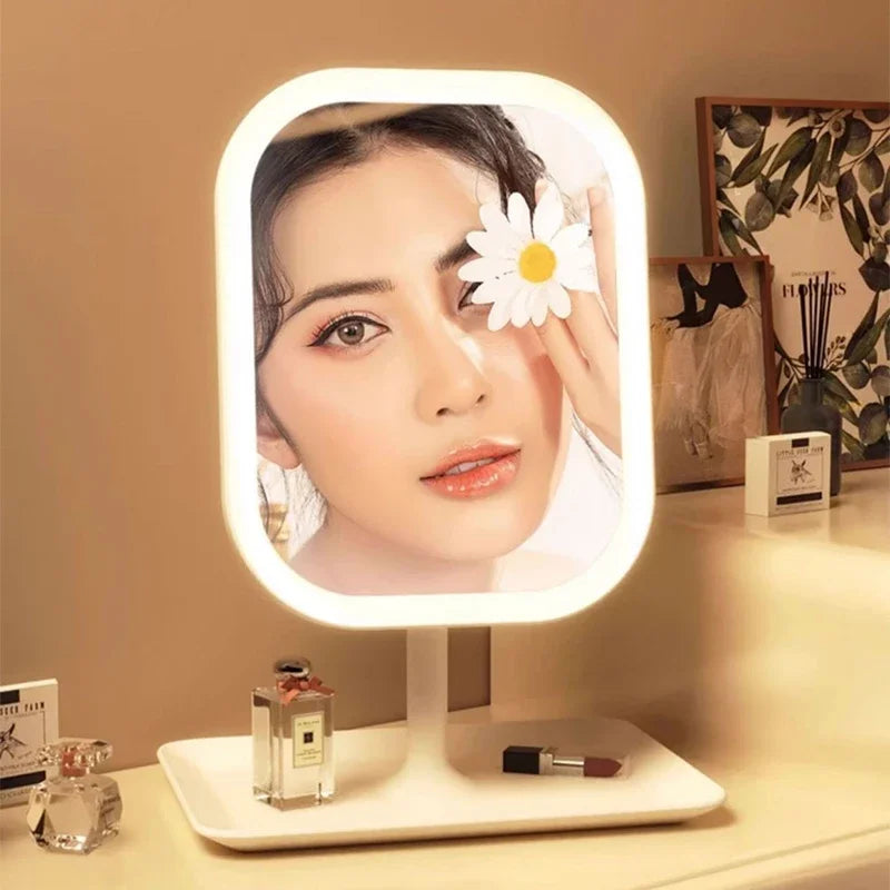 LED Vanity Mirror 3 Color Touch Control | Desktop Makeup Mirror