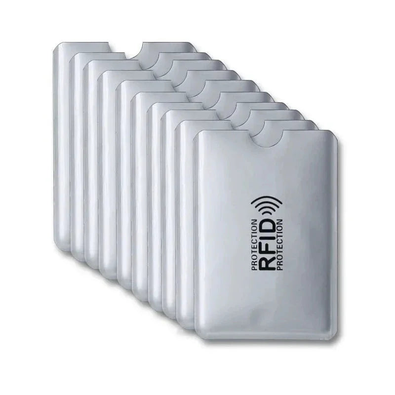 RFID Blocking Card Sleeves – Signal Shielding Covers 10pcs