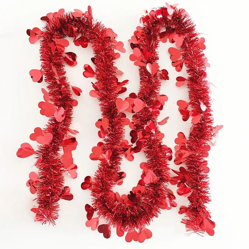 2M Valentine's Day Heart-shaped Pull-up Decorative Ribbon Wedding