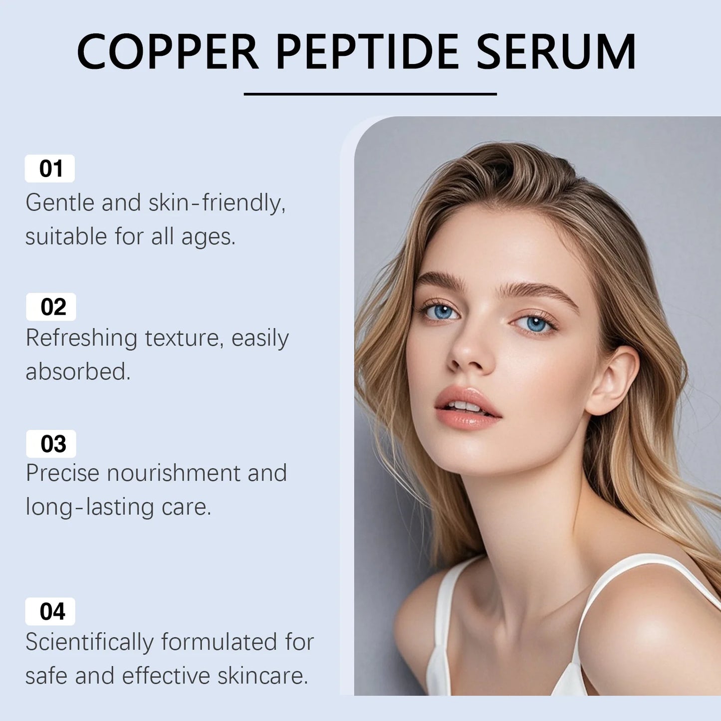 Copper Peptide Anti-Aging Face Serum – Firming & Hydrating