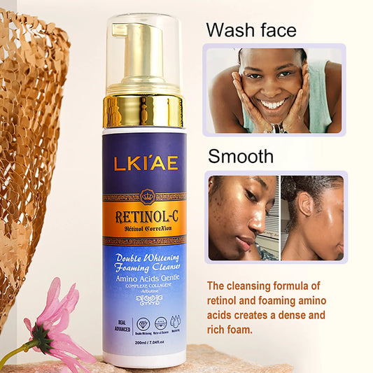 AILKE Retinol Brightening Foaming Facial Cleanser 200ml Foaming Facial Cleanser Peaceful Pleasures Health and Wellness