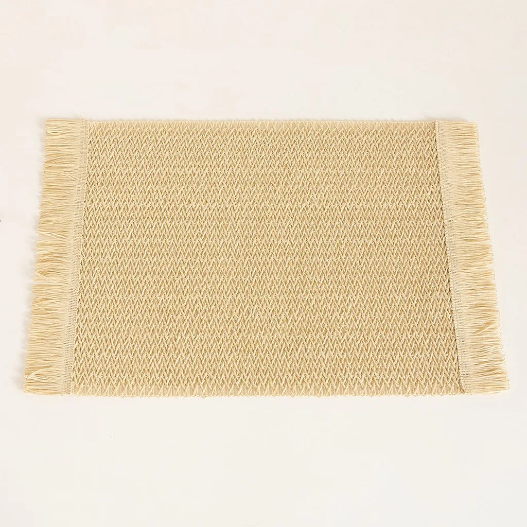 Woven Linen Placemat – Heat Insulating Dining Table Mat