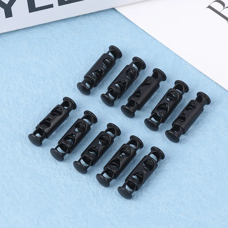 10-Pack Metal Double-Hole Spring Buckles | Cord Lock Toggles