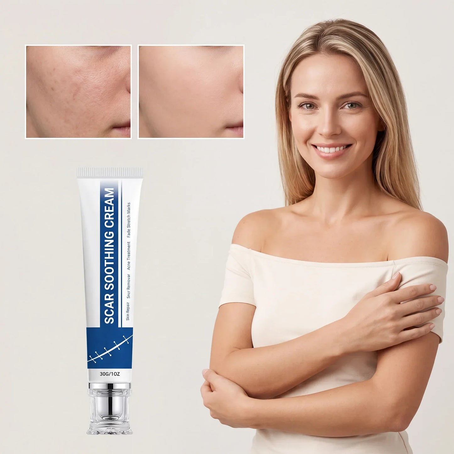 Soothing Scar Cream – Hydrating, Lightweight & Nourishing 30g
