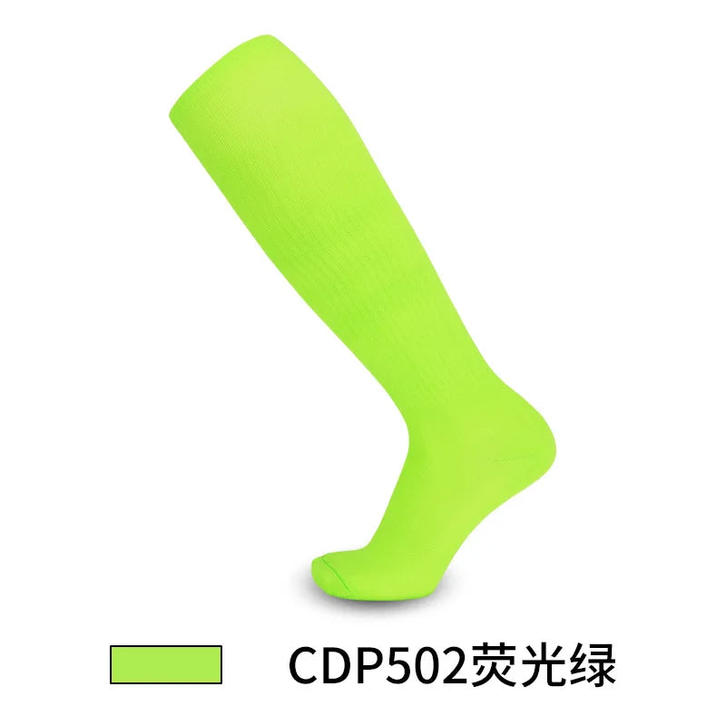 Solid Thin High Training Soccer Socks Men's Long Socks Children's Knee Socks Peaceful Pleasures Health and Wellness football socks 5 foot leghth18-23.5