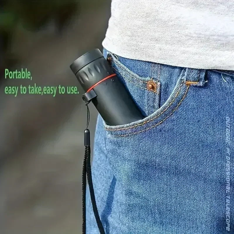 2000x25 HD Monocular Telescope Mini Portable Mobile Phone Telescope Outdoor Camping Hunting Birdwatching Telescopes Peaceful Pleasures Health and Wellness