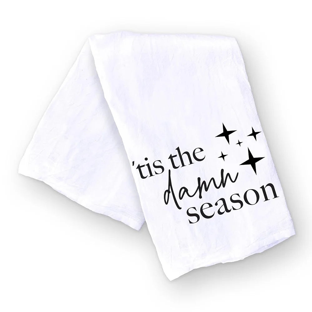 Christmas Kitchen Towel | Organic Cotton Holiday Hand Towel