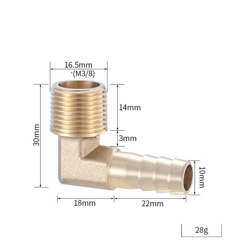 Brass Barb Hose Fitting 4–19mm BSP Female Thread Adapter