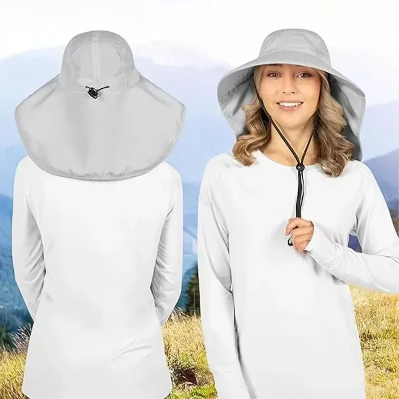 Waterproof Wide Brim Fisherman Sun Hat – UV Protection Cap