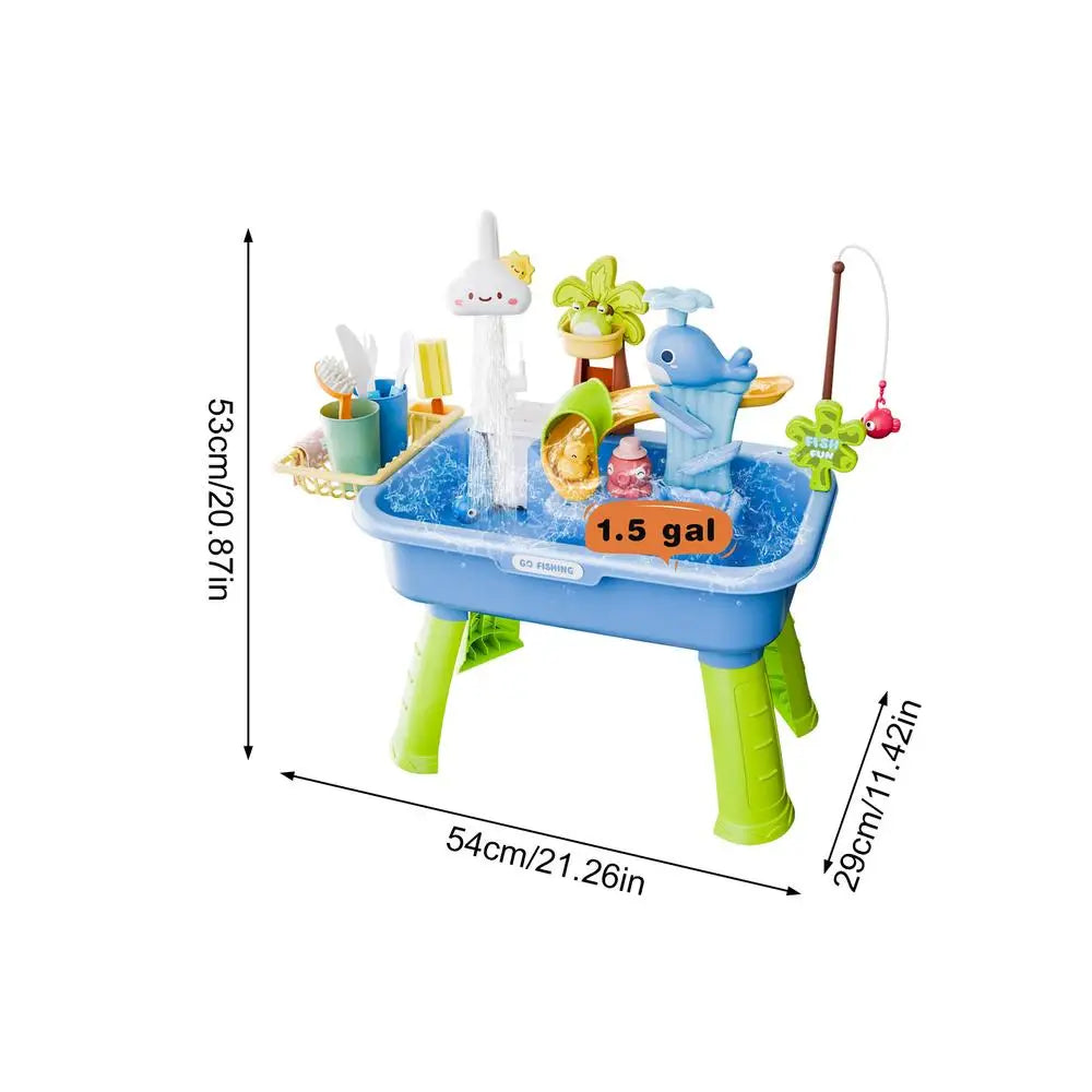 Kids Electric Water Play Kitchen Sink Toy – 4-in-1 Set