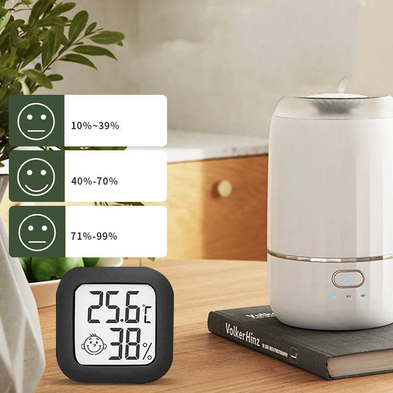 The Mini Electronic Thermometer and Hygrometer Is Portable and Compact for Camping and Vehicle-mounted Use Peaceful Pleasures Health and Wellness