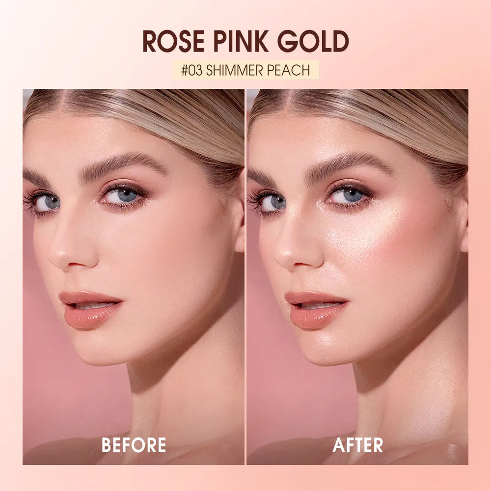 Four-color blush palette, finishing palette, pearlescent shimmer, shadow highlighting, long-lasting makeup effect Peaceful Pleasures Health and Wellness