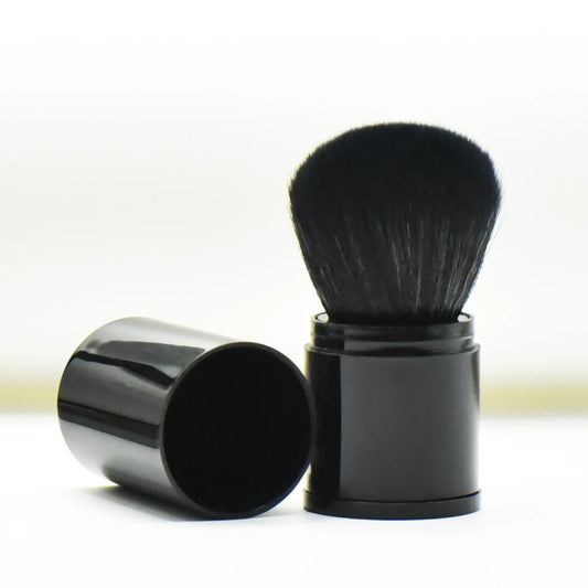 Extendable Travel Makeup Brush – Powder & Blush On-the-Go Travel Makeup Brush Peaceful Pleasures Health and Wellness black