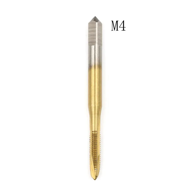 HSS Metric Thread Tap Set M2–M8 Straight Flute Screw Plug Tap Thread Tap Peaceful Pleasures Health and Wellness M4