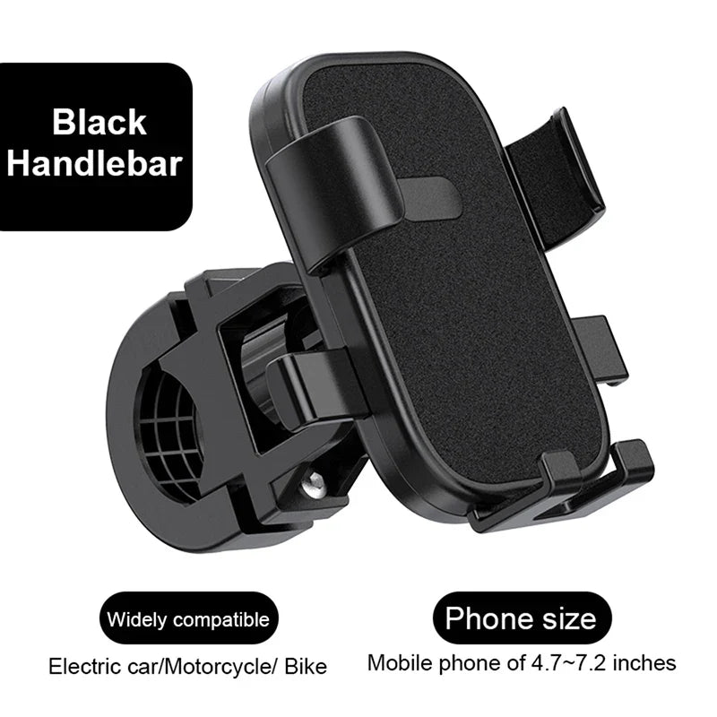 360° Rotatable Bike Phone Mount – Anti-Slip, 4.7–7.2"