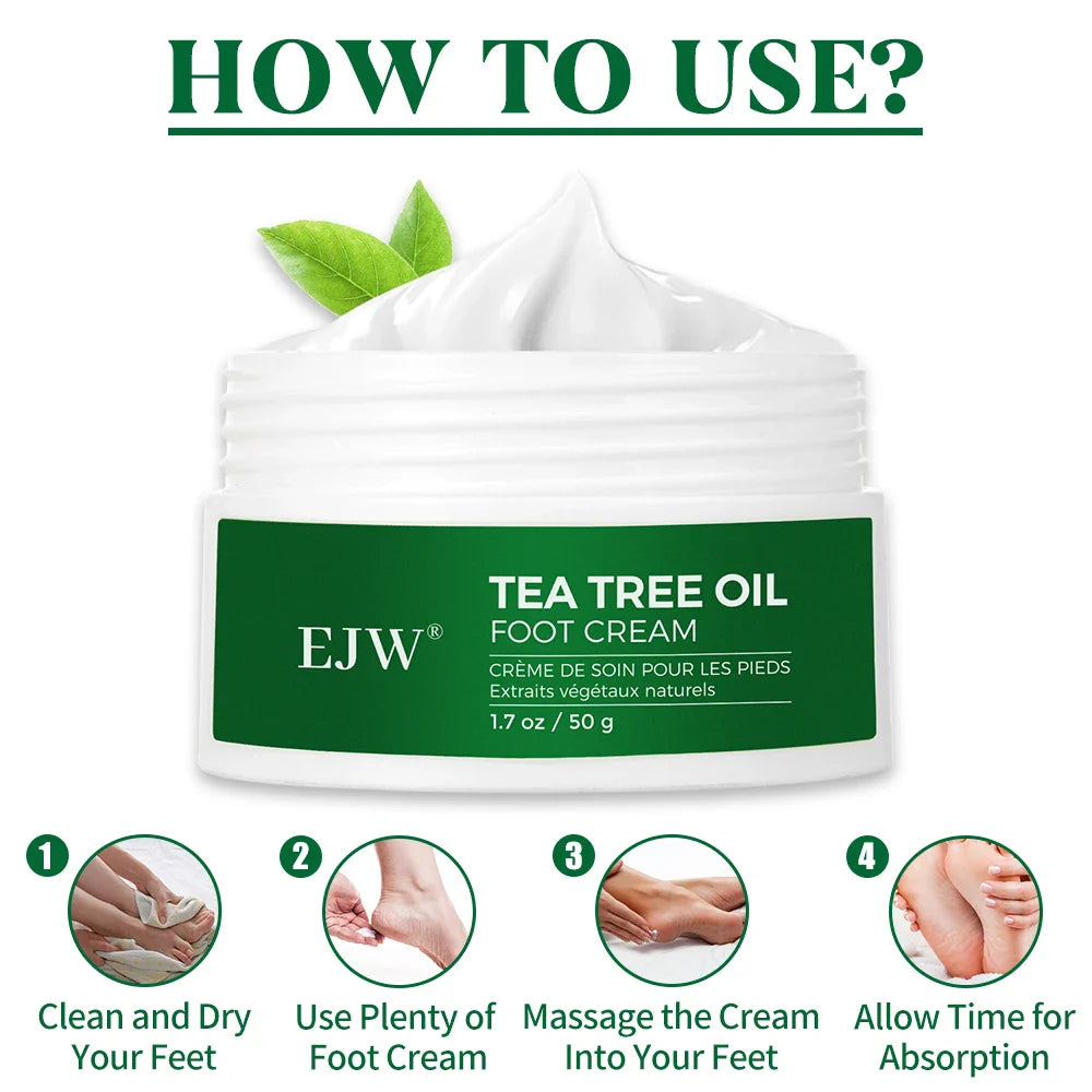 Tea Tree Oil Foot Cream – Dry Cracked Heels & Callus Balm
