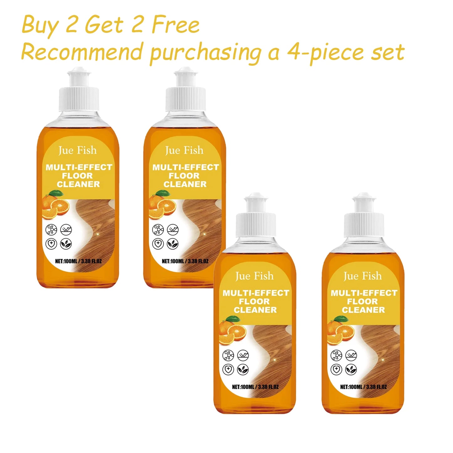 Jue-Fish Wood Floor Cleaner Tile Polishing Brightener 100ml