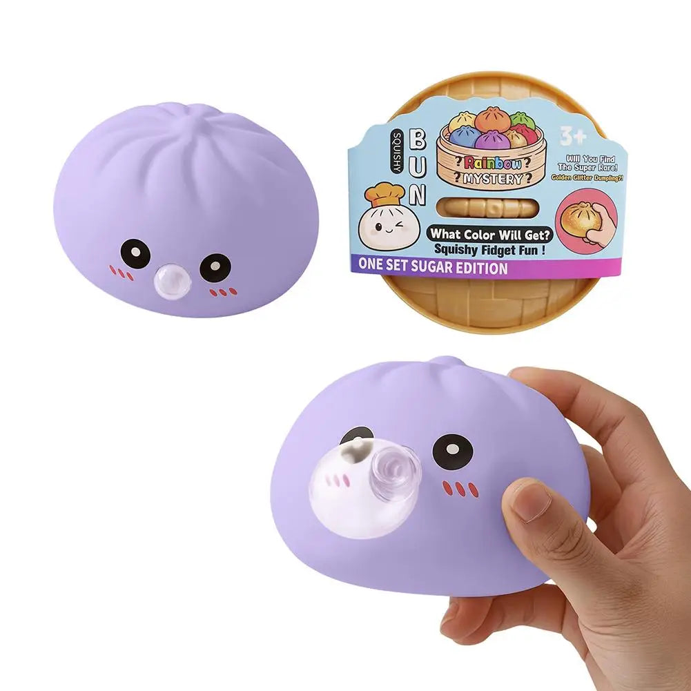 Silicone Bao Bun Squishy Toy – Slow Rising Squeeze & Bubbles