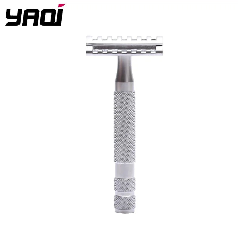 2026 Flash Sale YAQI KNIGHT-HELMET razor Head Stainless Steel Handle DE Safety Razor for Men Peaceful Pleasures Health and Wellness