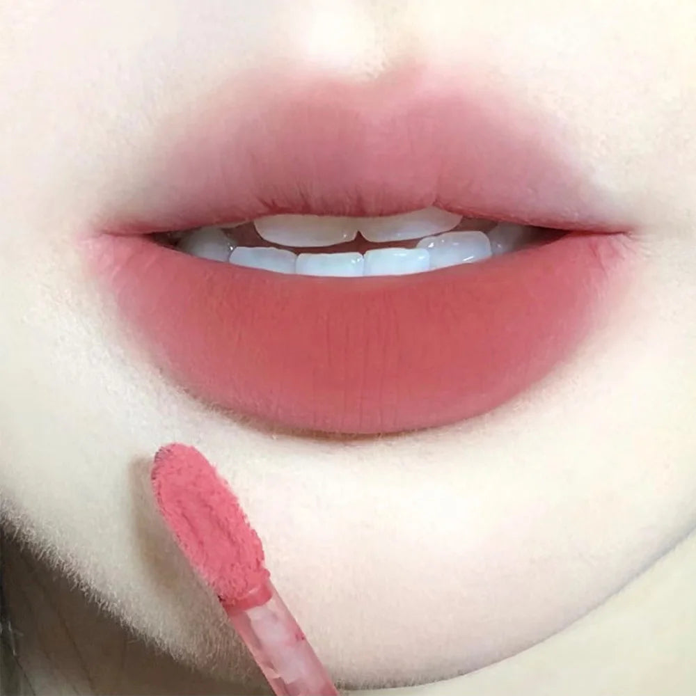 6-Color Matte Liquid Lipstick | Velvet Nude Pink Waterproof Lip Tint