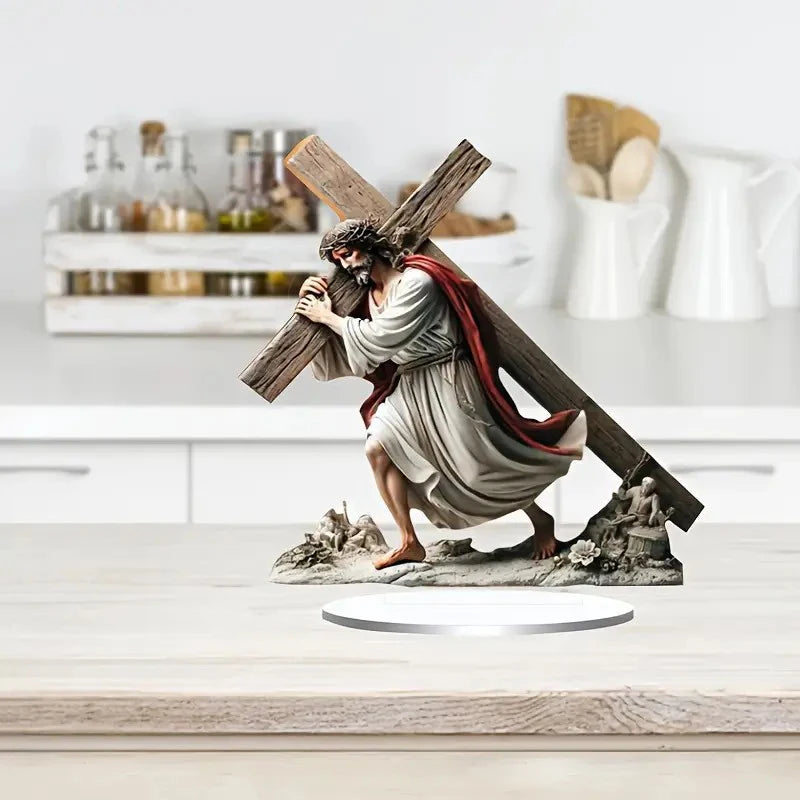 2D Acrylic Nativity Scene Centerpiece | Christmas Tabletop Decor
