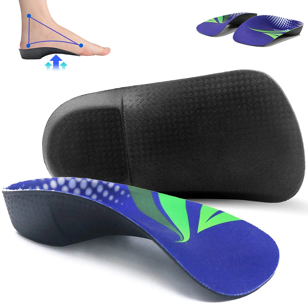 1Pair 3/4 Length Arch Support Insoles for Plantar Fasciitis, Flat Feet & Over-Pronation – Orthotic Shoe Inserts for Men Women Peaceful Pleasures Health and Wellness
