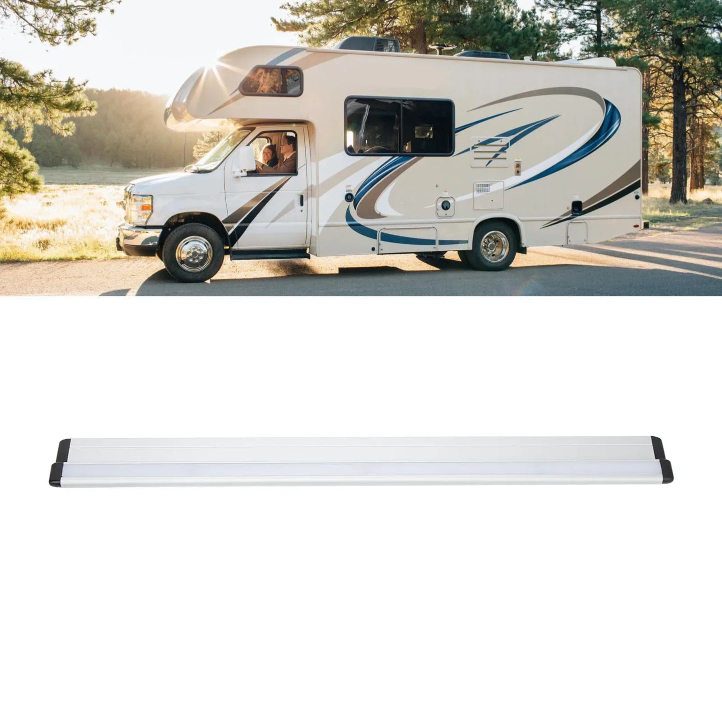 RV Table Rail Aluminum Alloy Strength Rustproof Wall Support Yacht