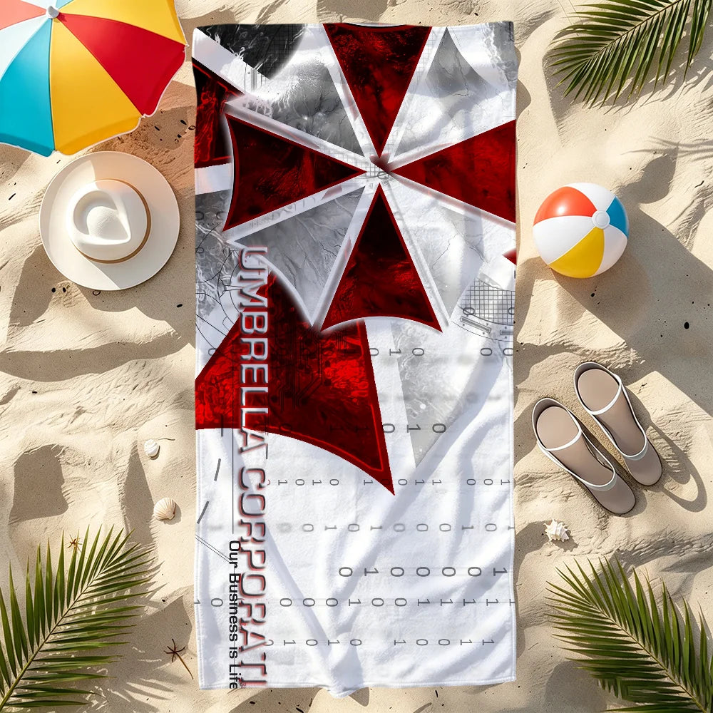 Resident Evil Quick-Dry Beach Towel | Soft Microfiber Pool Towel Quick-Dry Beach Towel Peaceful Pleasures Health and Wellness