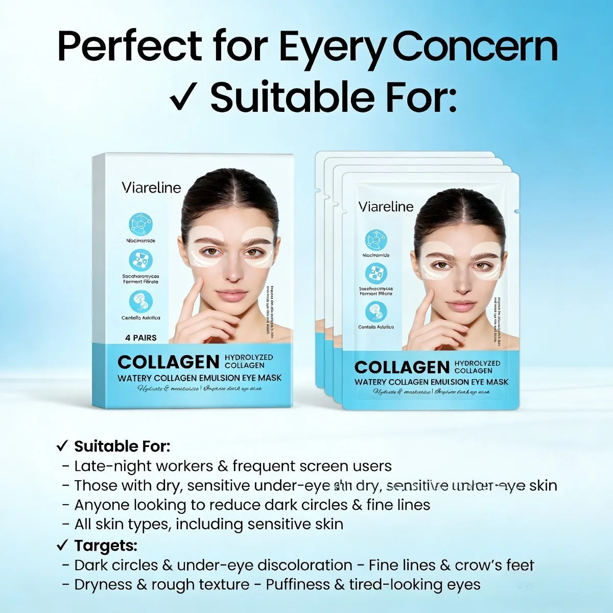 Collagen Eye Patches – Hydrate, Firm & Brighten Eye Contour
