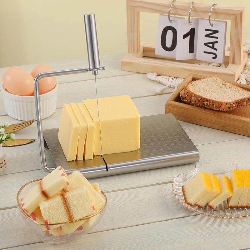 Stainless Steel Cheese Slicer with 5 Replacement Wires | JETTING