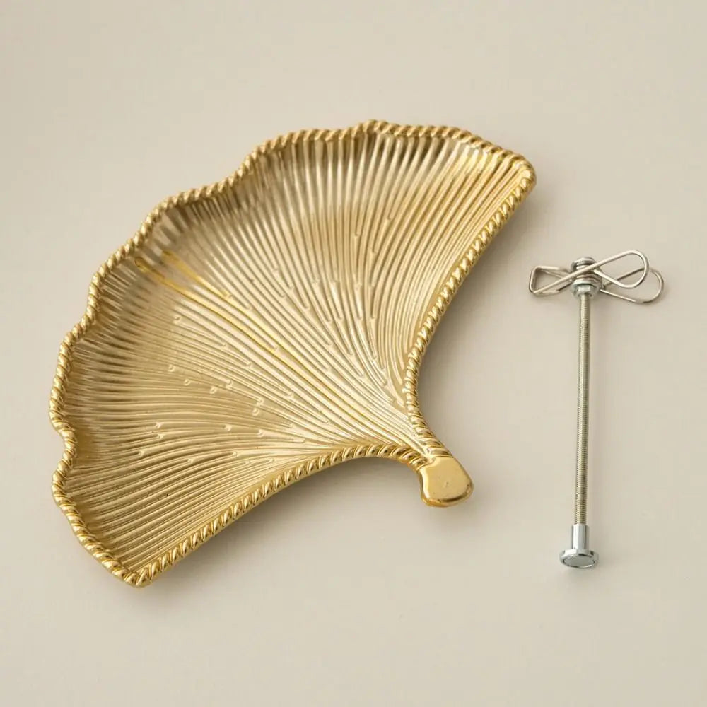 Leaf-Shaped Mosquito Coil Holder with Tray | Nordic Metal Stand