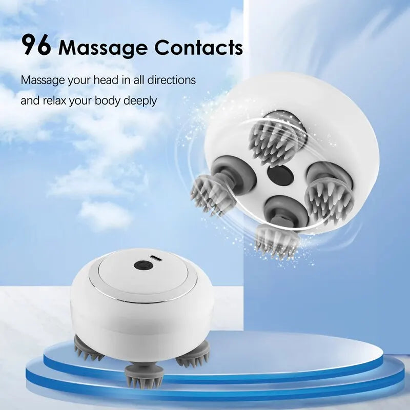 Multi Claw Head Massager Electric Relaxation Shoulder Leg Arm Neck Deep Tissue Head Scalp Kneading Vibrator Peaceful Pleasures Health and Wellness