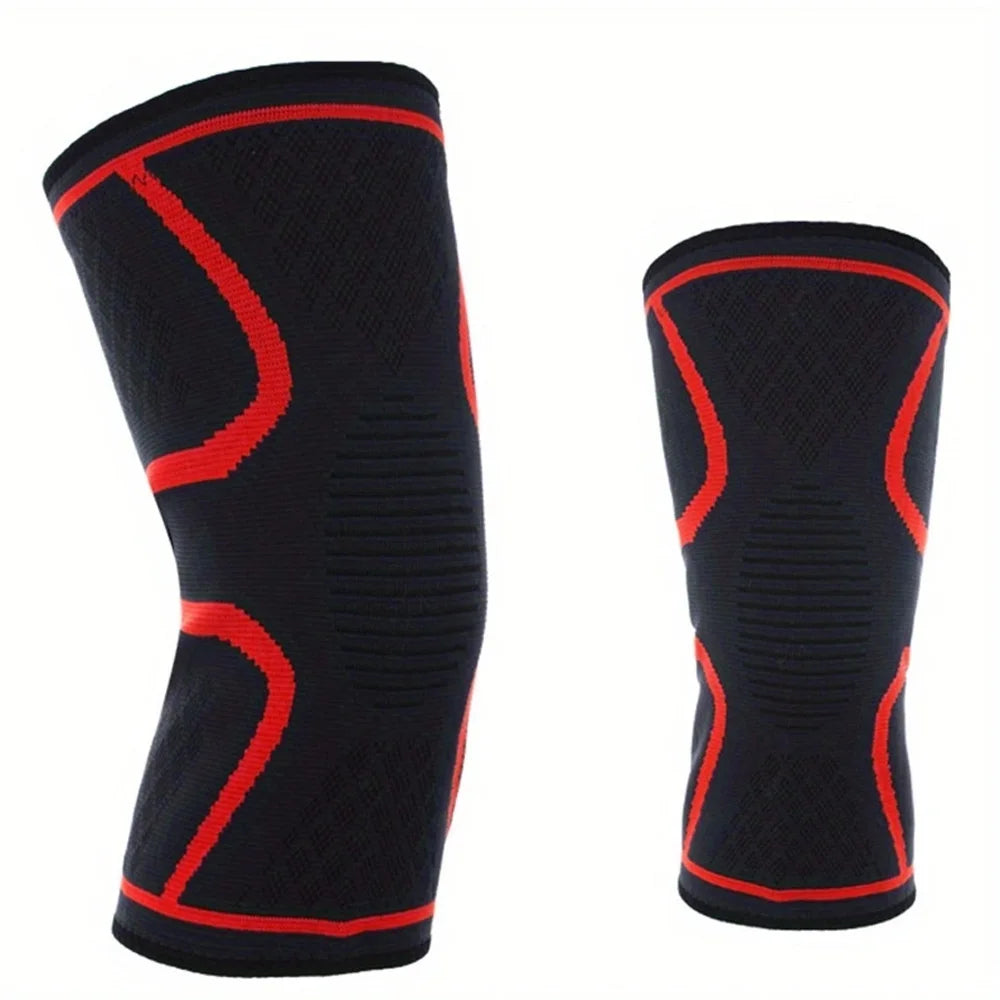 Knee Support Sleeve for Knee Pain, Breathable Compression Knee Brace for Running Cycling Basketball Gym Arthritis Relief Peaceful Pleasures Health and Wellness 1pair Red M