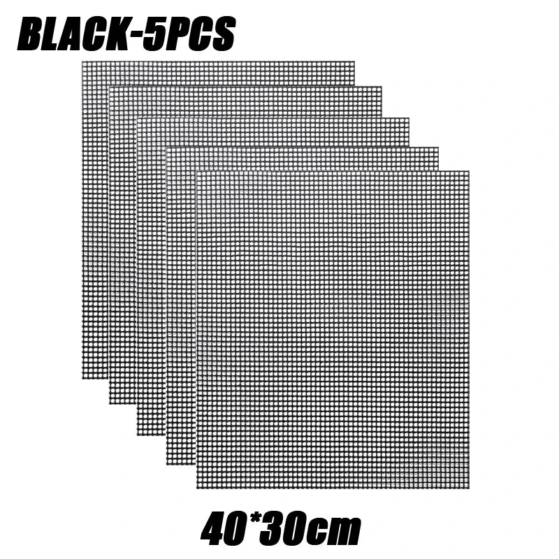 50-Pack Non-Stick Reusable BBQ Grill Mats | 500°F Heat Resistant