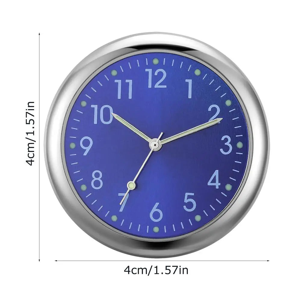 Glowing Analog Car Dashboard Clock, Stick-On Quartz Replacement Clock for Vehicle Automotive Interior Decor accessories Peaceful Pleasures Health and Wellness C