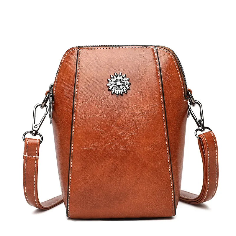 Women's Mini Crossbody Bag | Leather-Look Shoulder Bag