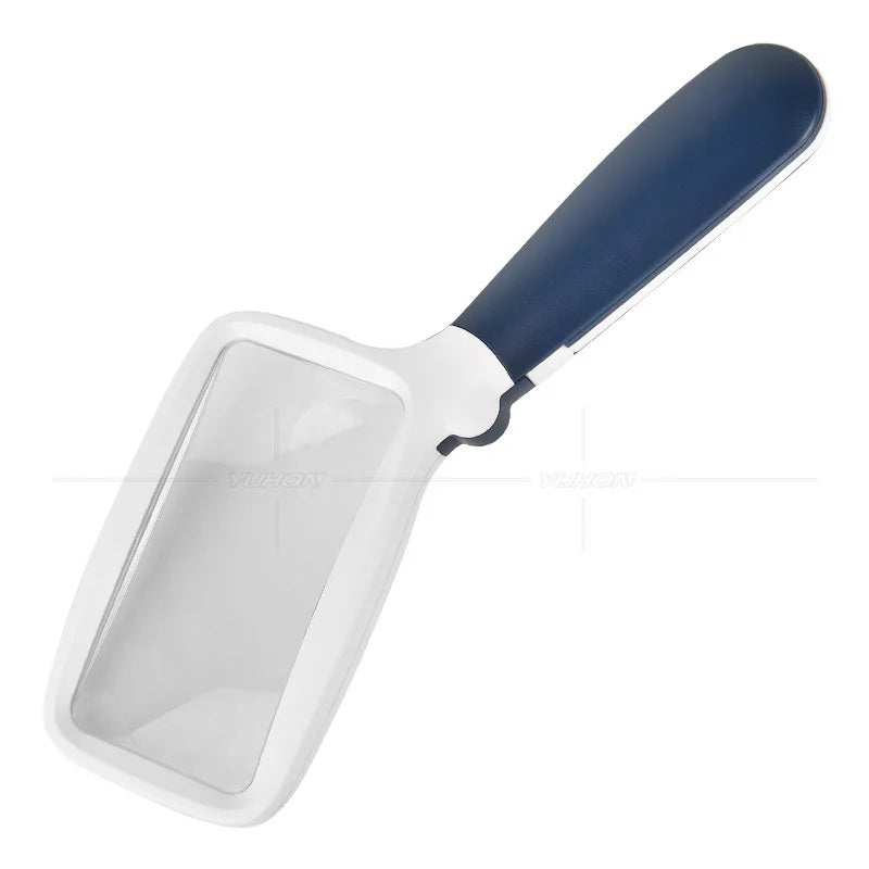 Folding Portable Handheld Usb Charging 5 Led Lights 4X 8X Reading, Reading, and Newspaper Magnifying Glass Peaceful Pleasures Health and Wellness blue