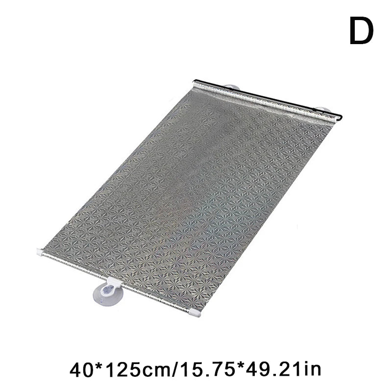 Retractable Sunshade Roller Blind – UV Window Curtain