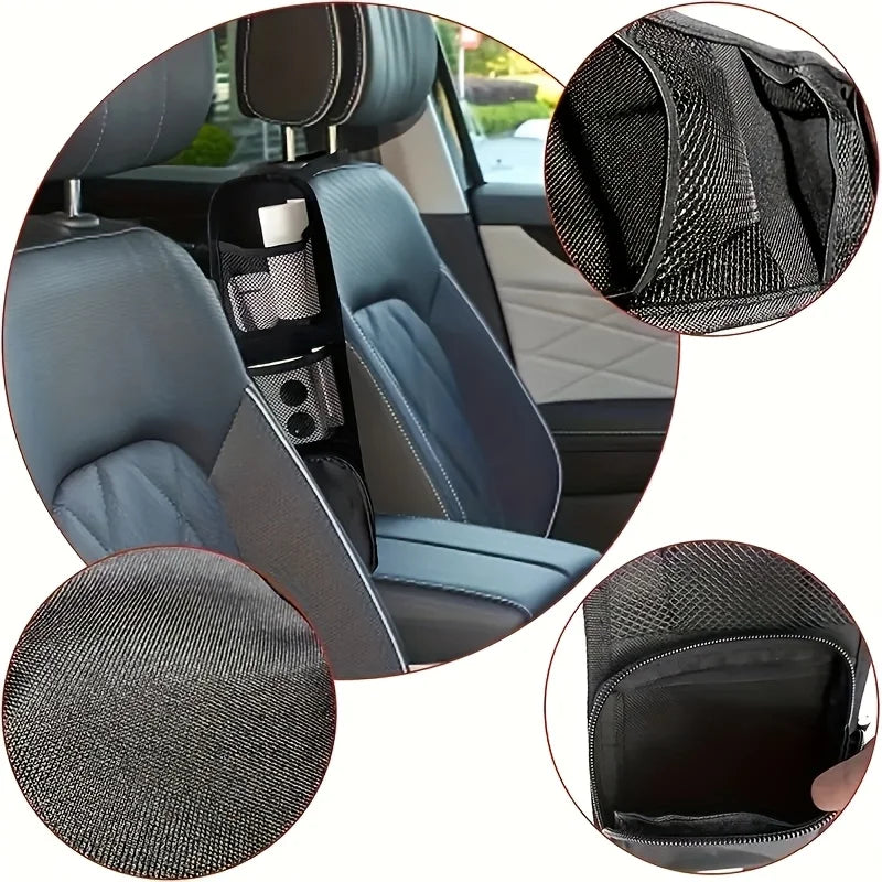Car Seat Back Organizer Bags (2pcs) – Waterproof Oxford