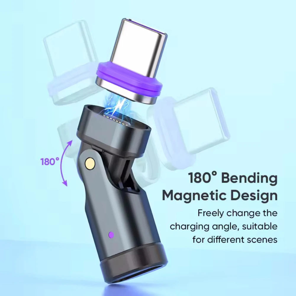 USB-C Magnetic OTG Adapter 240W PD Fast Charging Type-C Converter