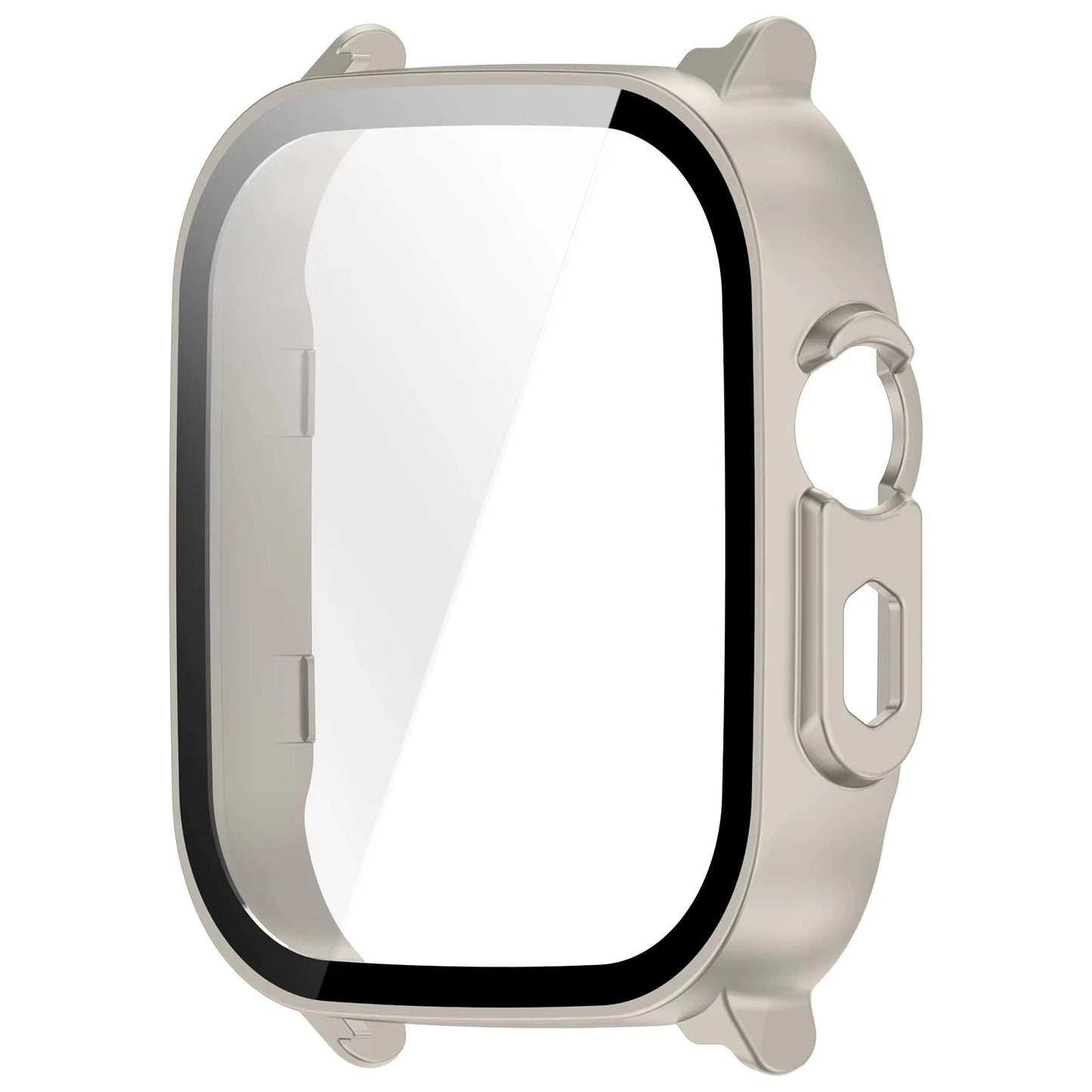Hard PC+Tempered Glass Case For Realme Watch 5 Bumper Full Cover Protective Shell For Realme Watch 5 Screen Protector Accessory Peaceful Pleasures Health and Wellness Starlight