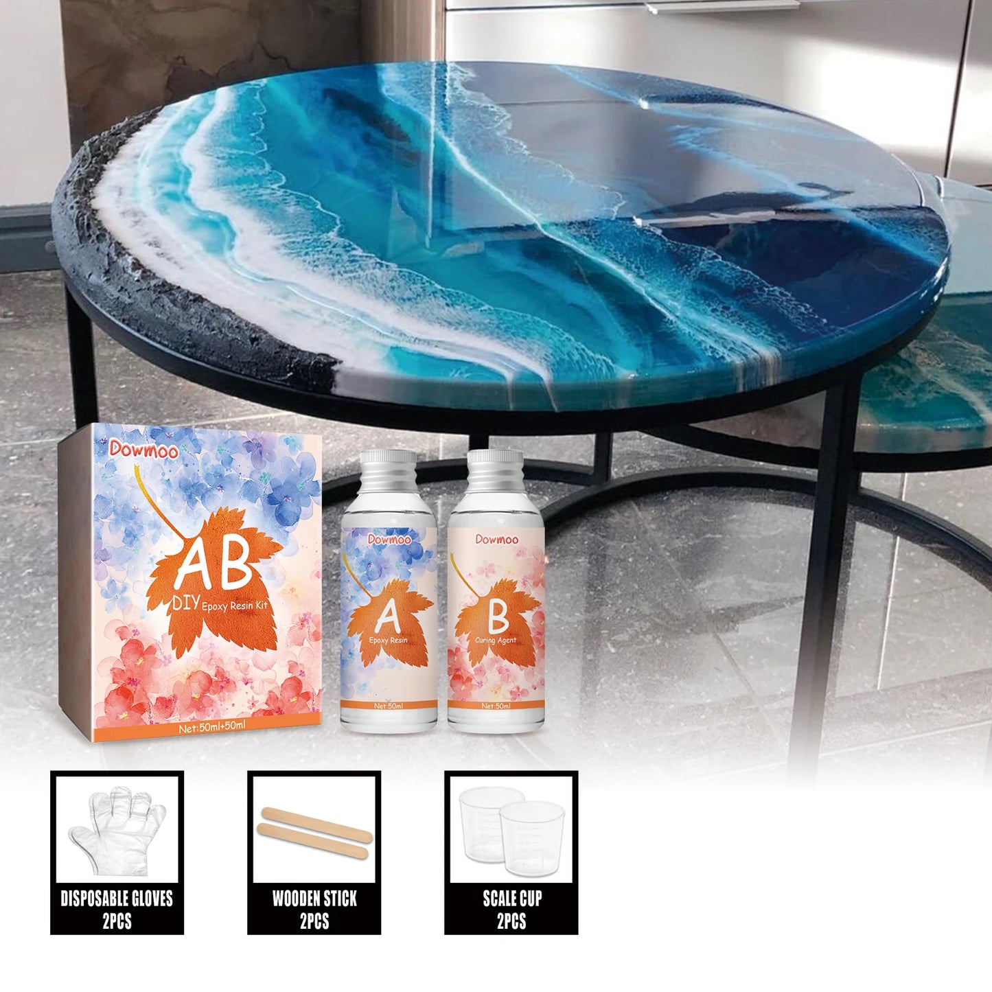 Crystal AB Epoxy Resin Adhesive | High Transparency Fast Curing DIY