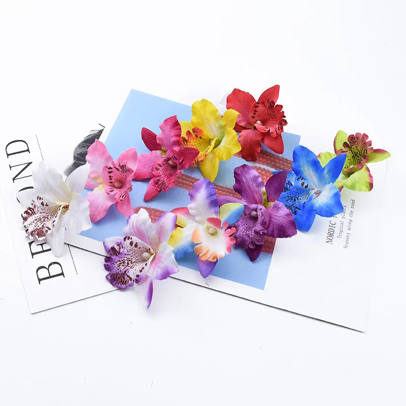 Artificial Silk Butterfly Orchid Flowers 50/100 Pcs – DIY Decor