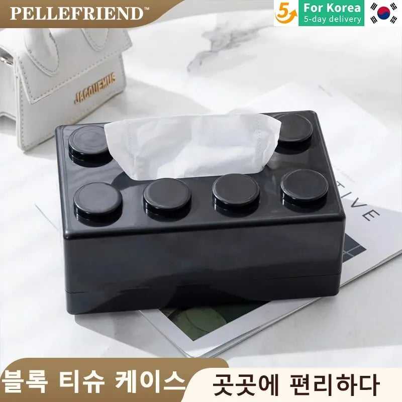 Building Block Tissue Box – Desktop & Wall Mount Holder