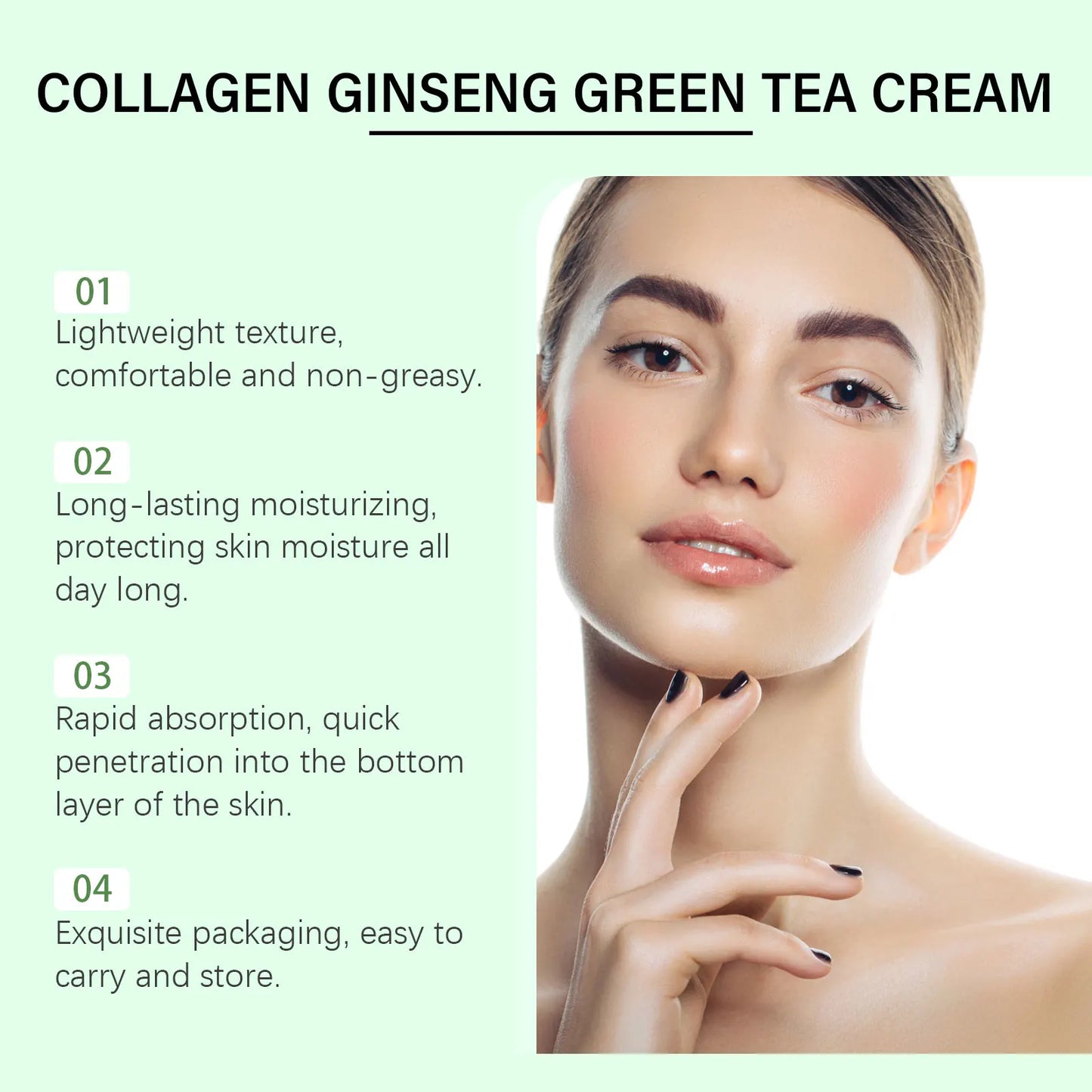Collagen Ginseng Green Tea Anti-Aging Face Cream 50g