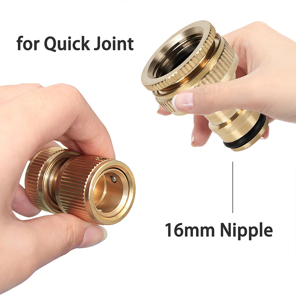 Brass 1/2" 3/4" 1“ Male/Female Quick Connector Irrigation Pipe Fitting Joint Thread to16mm Nipple Adapter for Garden Hose Tap Peaceful Pleasures Health and Wellness
